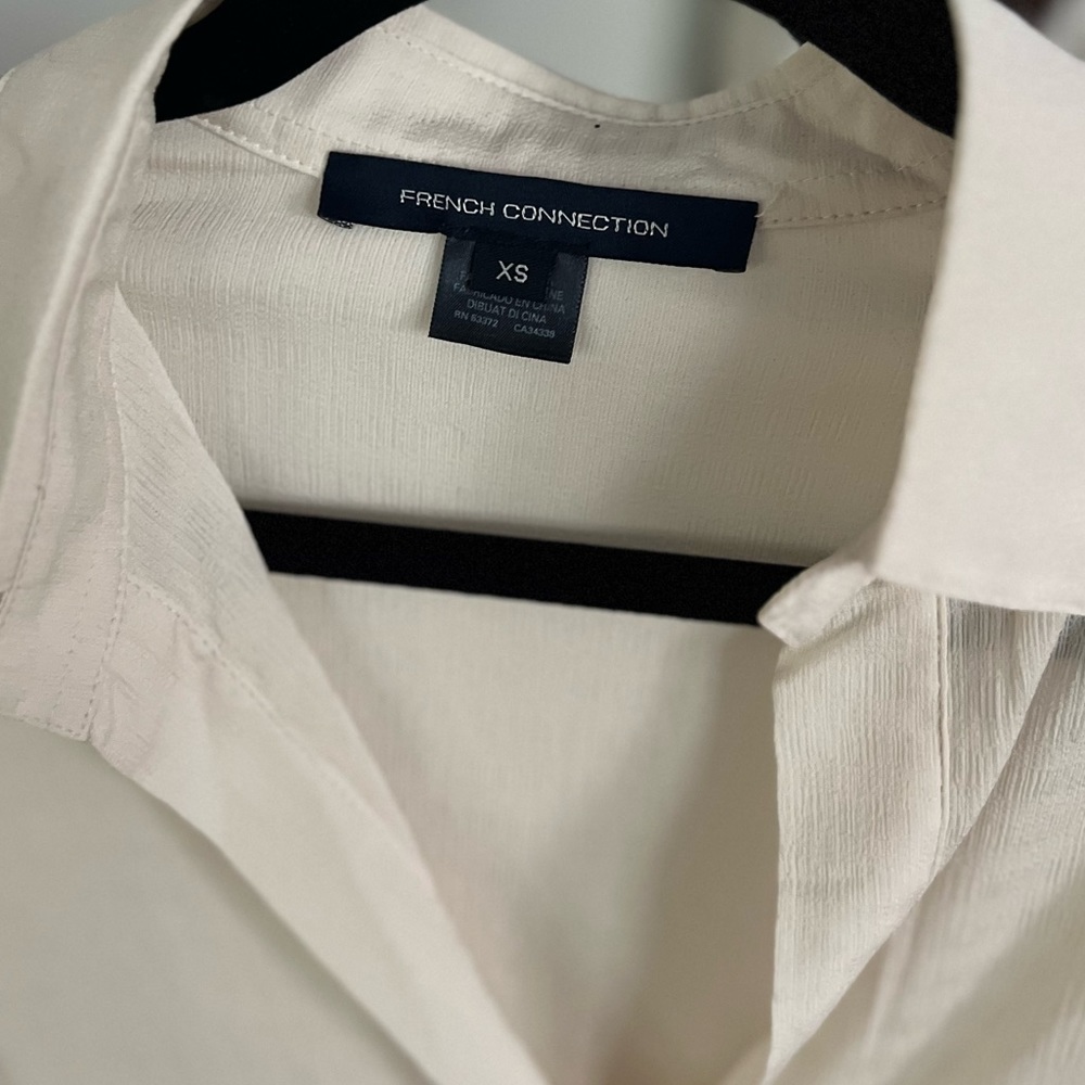 French Connection Rhodes Textured Drape Shirt - Picture 8 of 9
